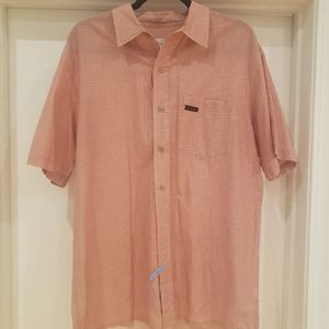 Calvin Klein Short Sleeve Button Down Shirt (L)